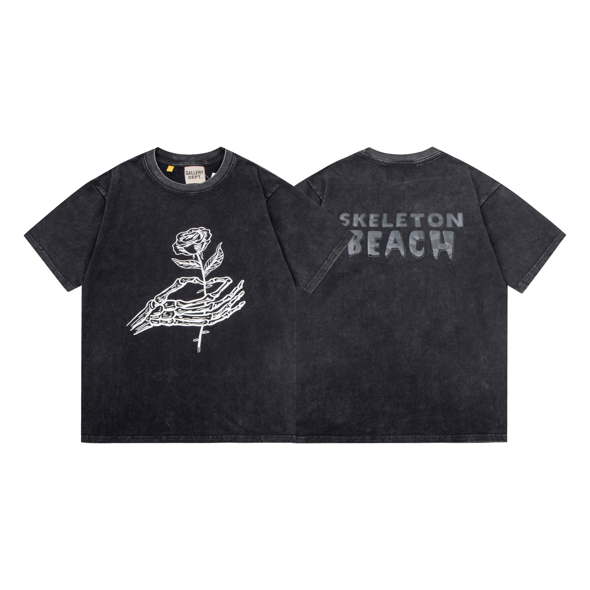 Gallery Dept Vintage Washed Graphic Short Sleeve Tee Streetwear Unisex