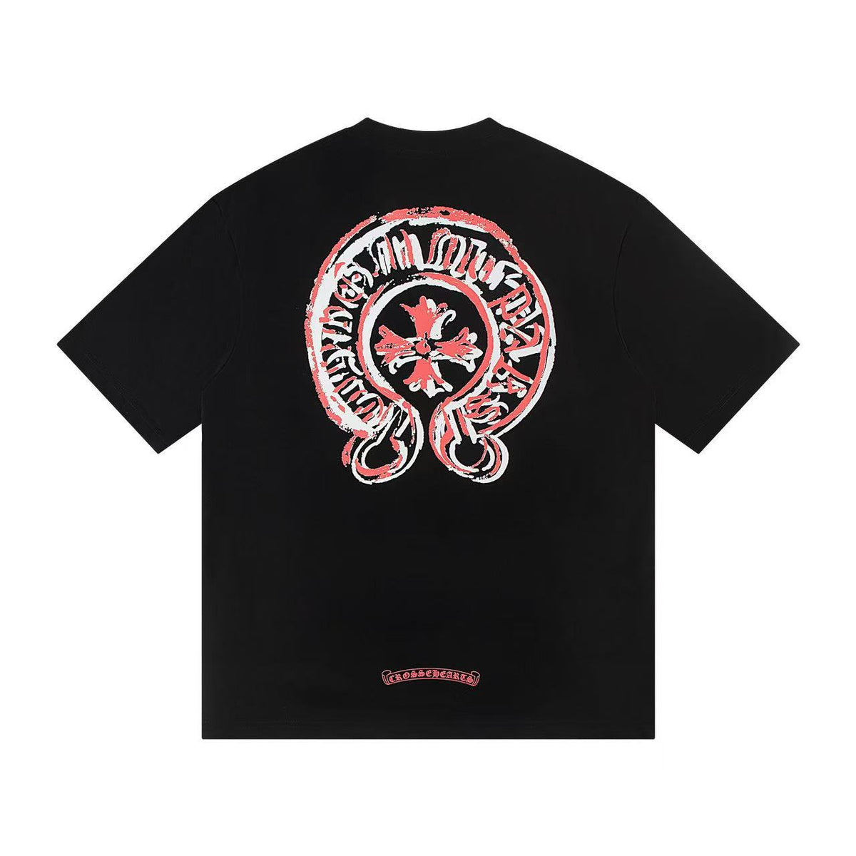 Chrome Hearts Horseshoe Cross Print Short Sleeve Tee Unisex