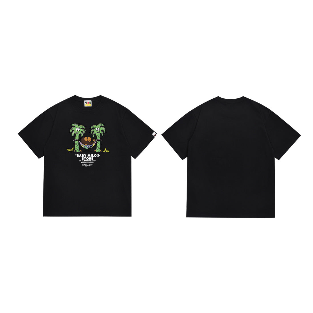 BAPE Ape Head Shark Print Loose Casual Unisex T-Shirt