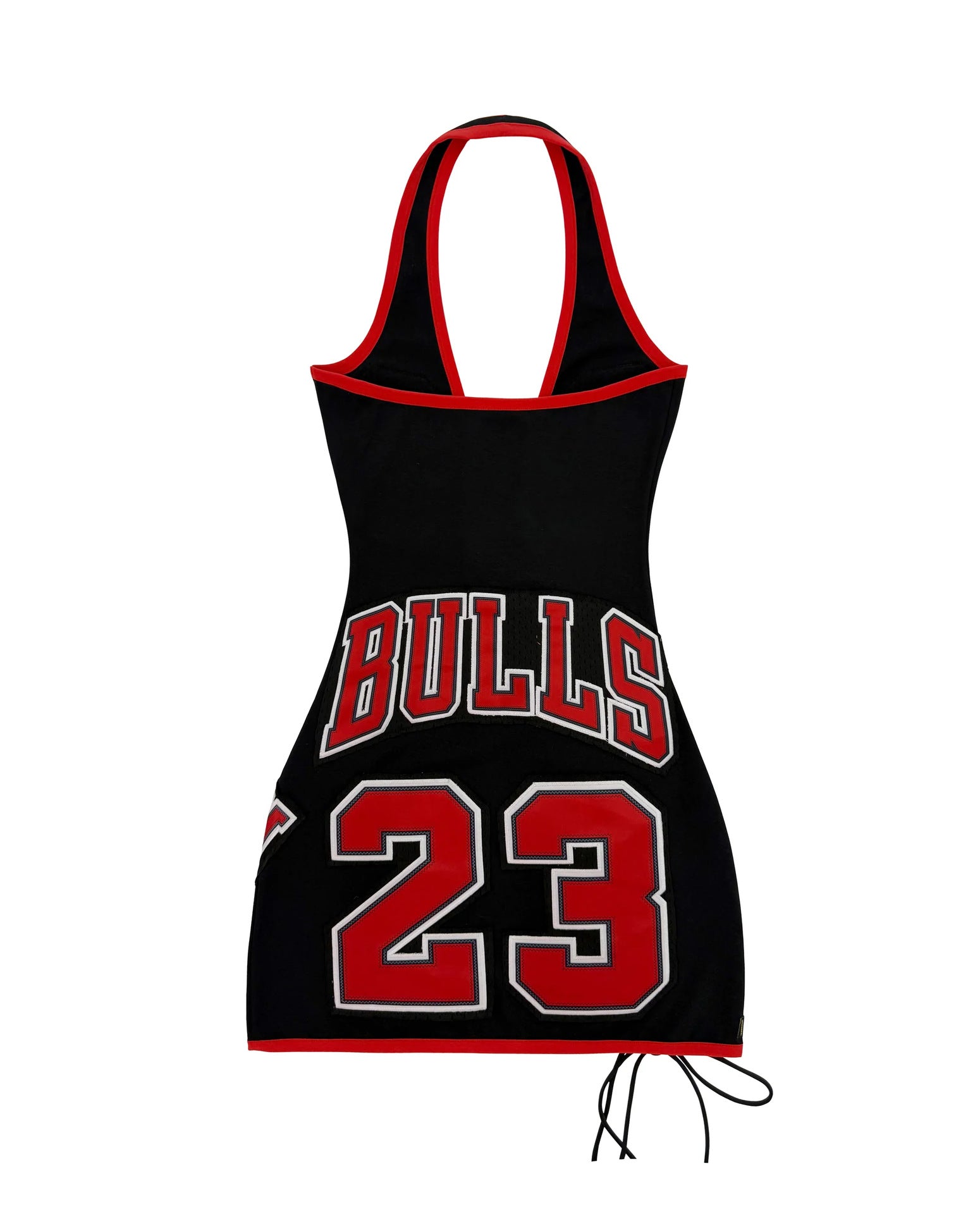 Bulls Lace Up Halter Cutout Bodycon Mini Dress Women