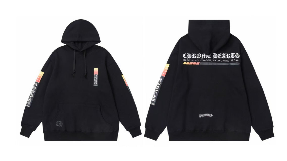 Chrome Hearts Gothic Graphic Print Pullover Hoodie Streetwear Unisex