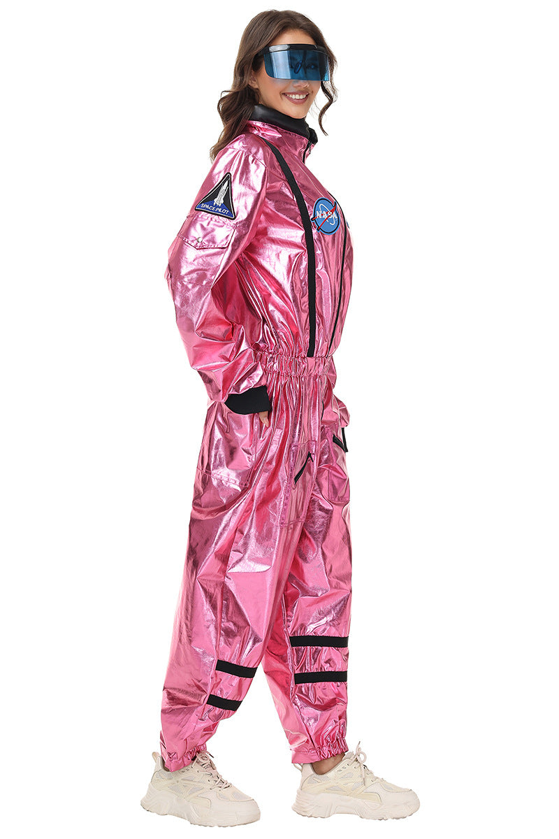 Halloween Women Astronaut Space Suit Cosplay Pilot Jumpsuit Party Sets