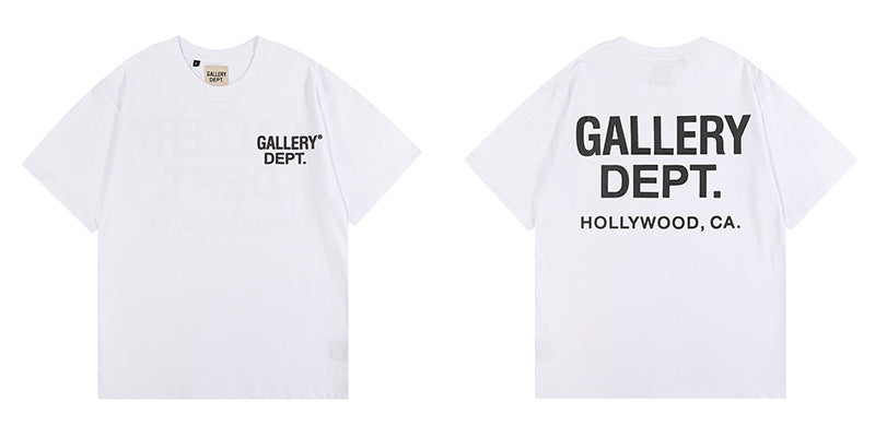 Gallery Dept Tie Dye Washed Graffiti Print Crew Neck T‑Shirt Unisex
