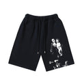 Off White Virgin Mary Graphic Relax Fit Casual Shorts Unisex