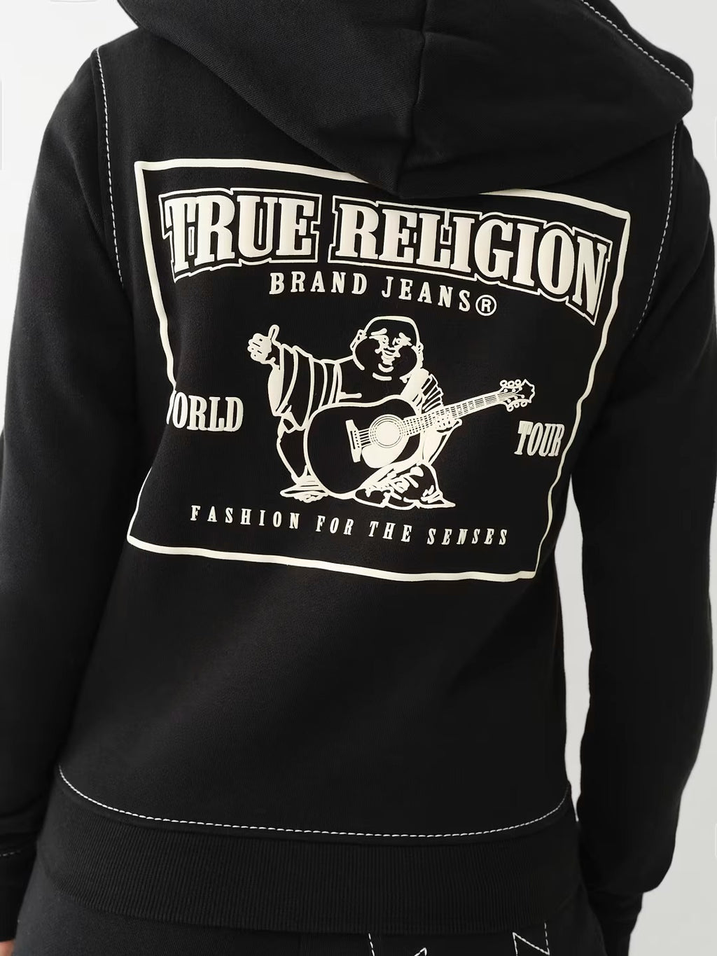 True Religion Y2K Zip Up Hoodie Sweatpants Set Women