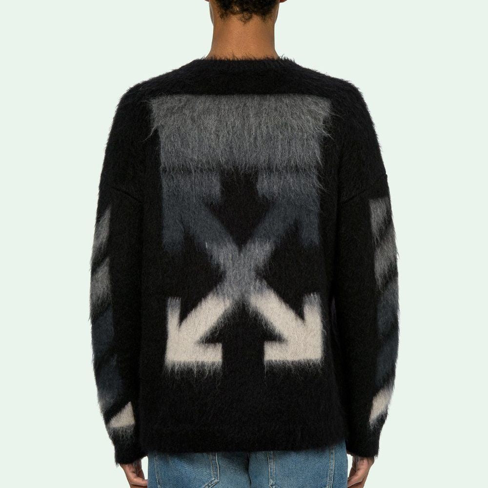 Off-White Diag Ombre Brushed Knit Crewneck Arrows Jumper