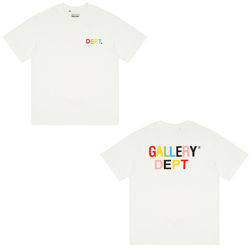 Gallery Dept Vintage Print Loose Short Sleeve Streetwear T-Shirt