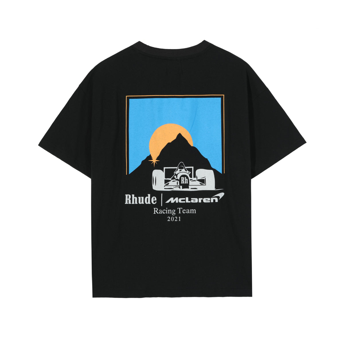 Rhude Vintage Sunset Coconut Tree Graphic Oversized Tee Streetwear