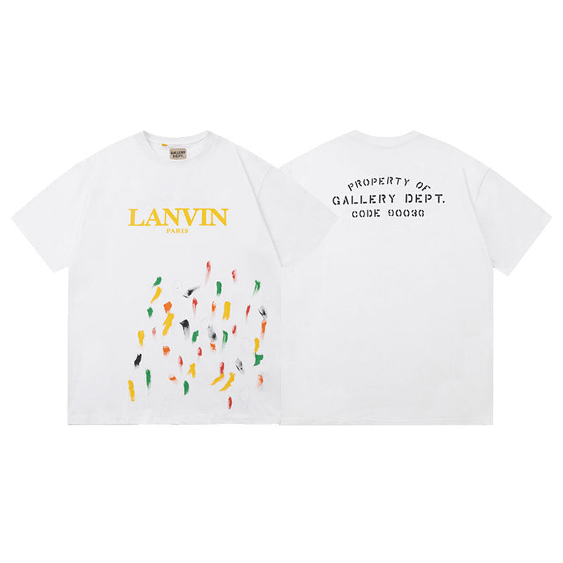 Gallery Dept Vintage Washed Graphic Short Sleeve Tee Streetwear Unisex