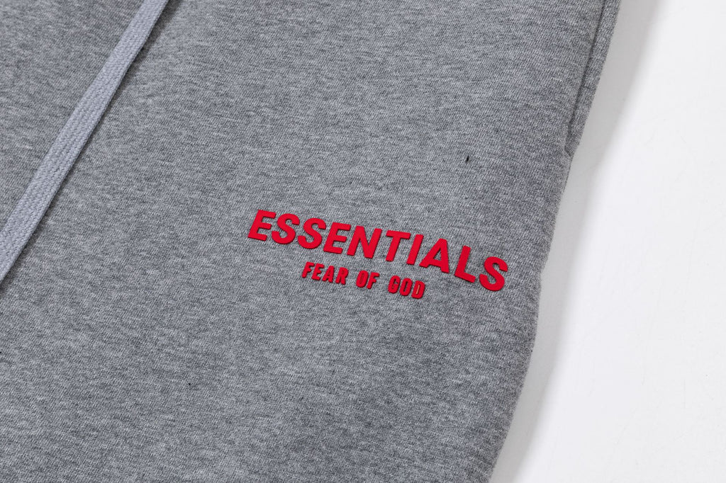 Fear Of God Essentials Red Rubber Letter Casual Pants