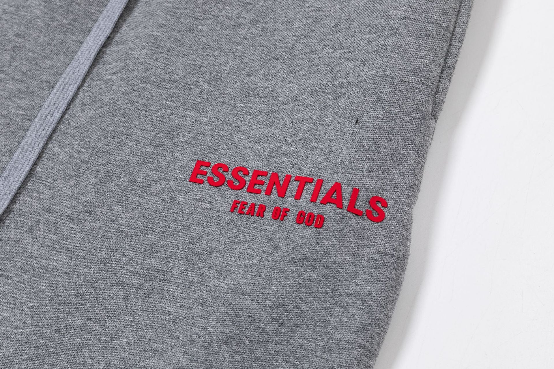 Fear Of God Essentials Red Rubber Letter Casual Pants