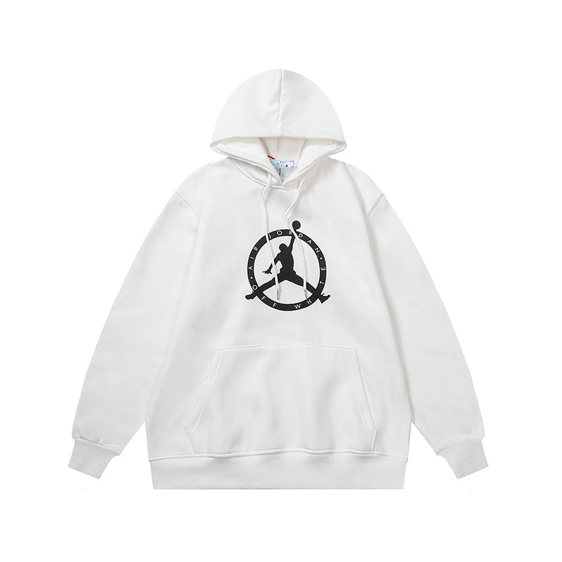 Off White Arrow Graphic Print Hoodie Streetwear Unisex