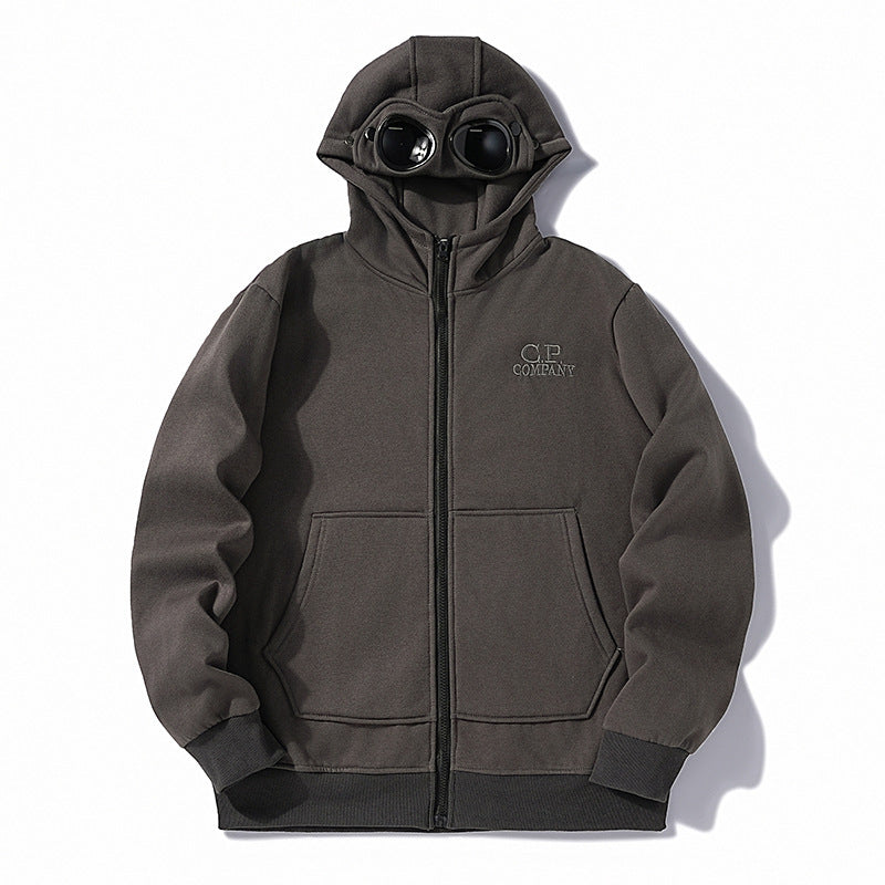 C.P. Company Goggle Zip Hoodie Lens Detail Sweatshirt