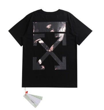Off-White Arrow Graphic Print Short Sleeve Tee Streetwear Unisex