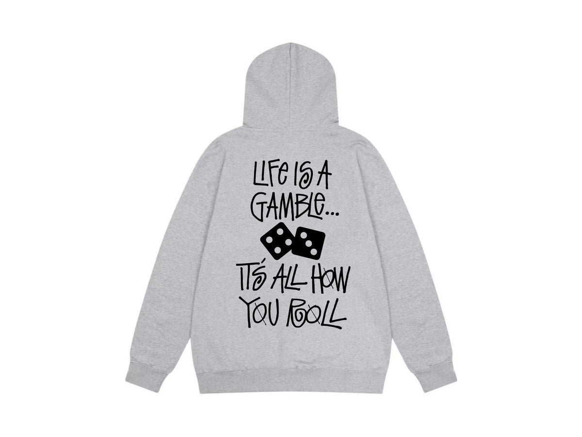 Stussy Zip Up Hoodie Multi Graphic Letter Print Streetwear Jacket