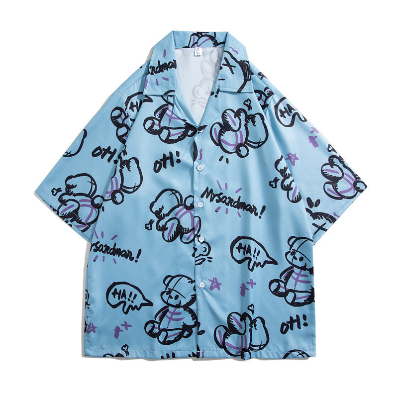 Mens Camp Collar Tropical Hawaiian Floral Short Sleeve Beach Shirt  South2101-2126