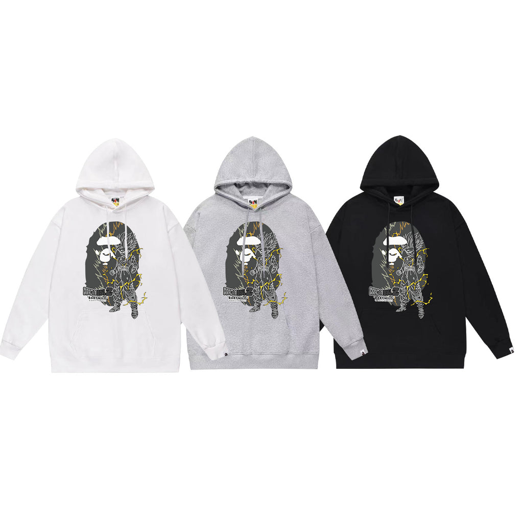 Bape Camo Ape Head Graphic Vintage Washed Oversized Hoodie Streetwear