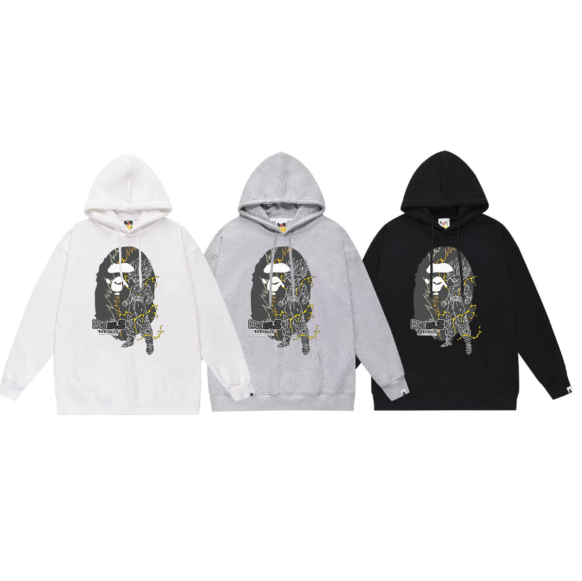 Bape Camo Ape Head Graphic Vintage Washed Oversized Hoodie Streetwear