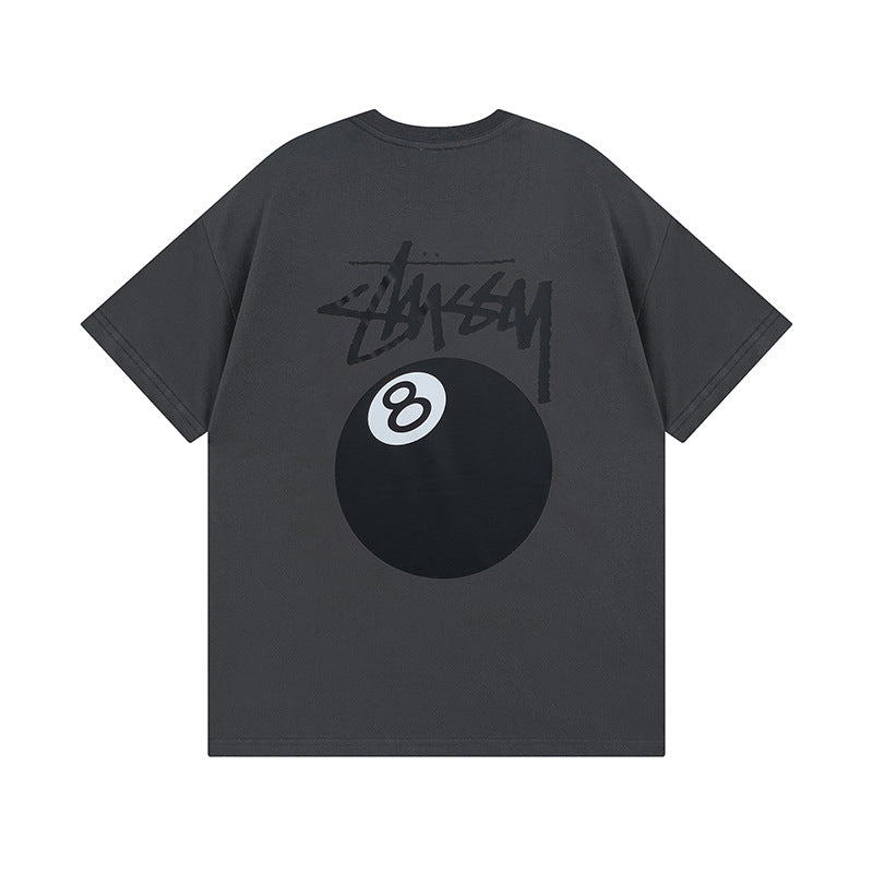 Stussy Dice 8 Ball Logo Print Oversized Tee Multi‑Style