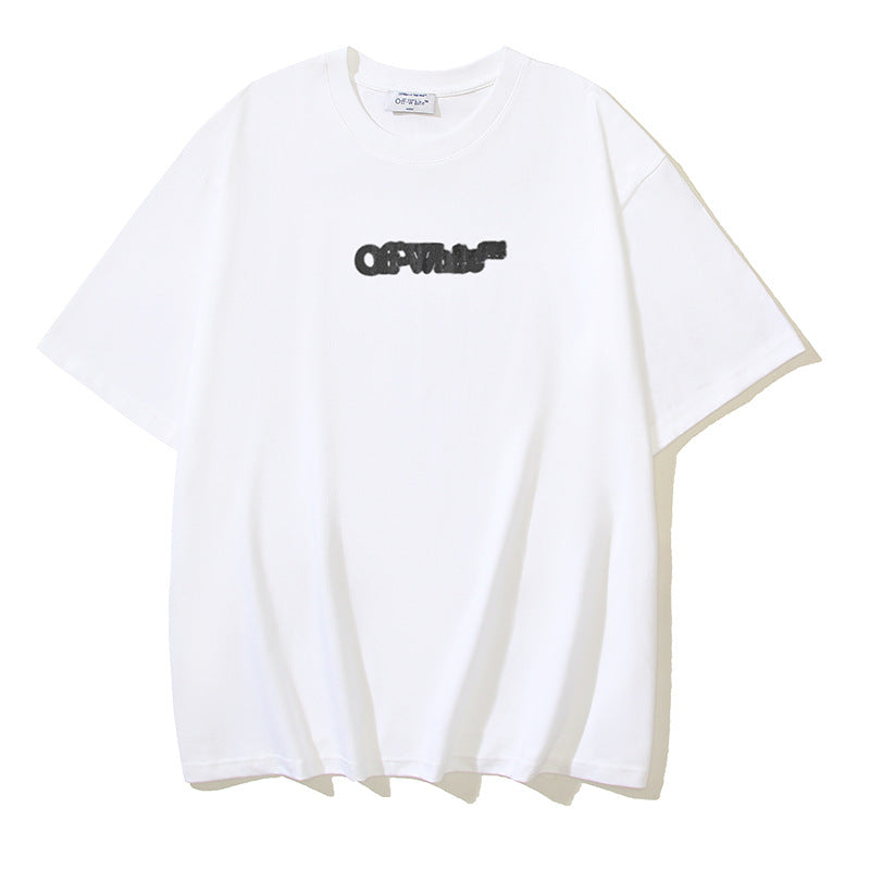 Off‑White Multi‑Sketch Arrow Graphic Oversized Tee Streetwear Unisex