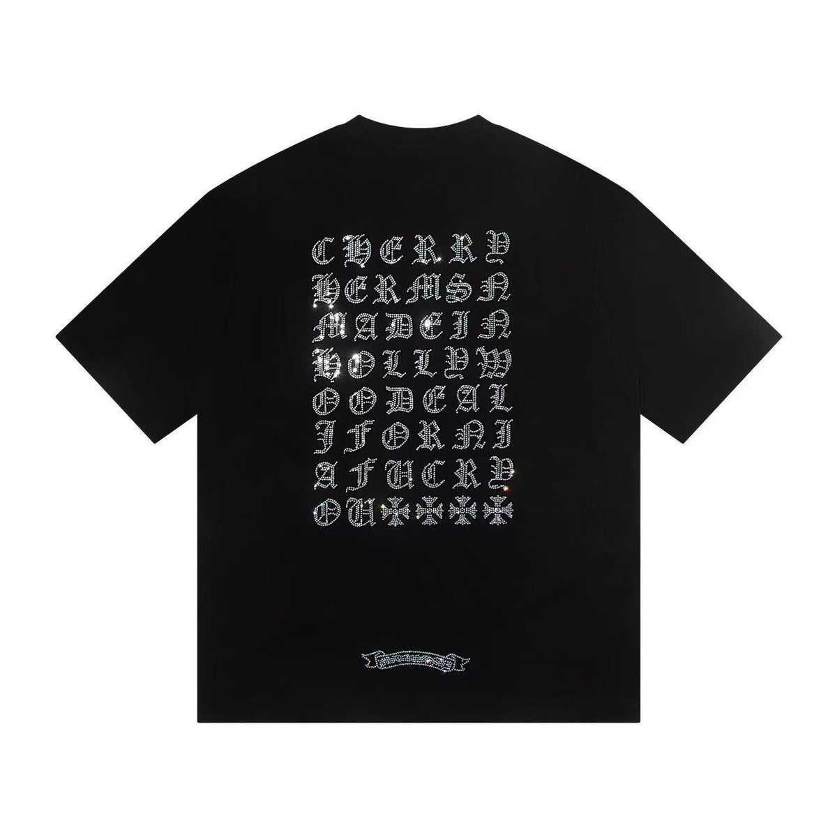 Chrome Hearts Horseshoe Cross Print Short Sleeve Tee Unisex