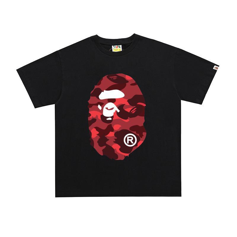 BAPE Ape Head Print Loose Unisex Streetwear T-Shirt