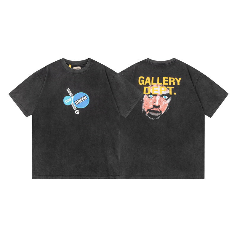 Gallery Dept Vintage Washed Graphic Short Sleeve Tee Streetwear Unisex