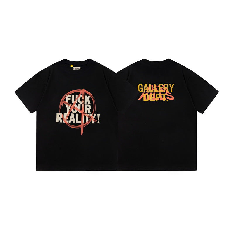 Gallery Dept Vintage Washed Graphic Short Sleeve Tee Streetwear Unisex