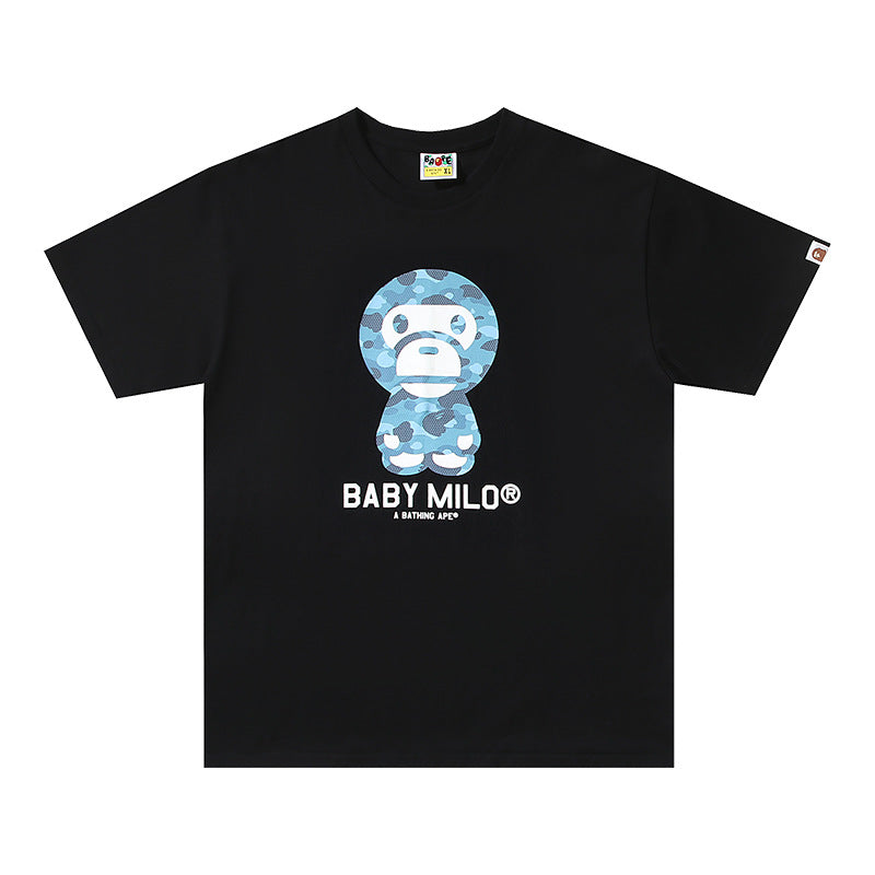 2026 New BAPE Ape Head Graphic Tee Loose Couple Short Sleeve T-Shirt