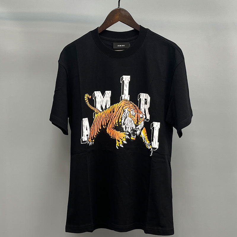 Amiri Multi‑Style Letter Logo Graphic Oversized Tee Streetwear Unisex