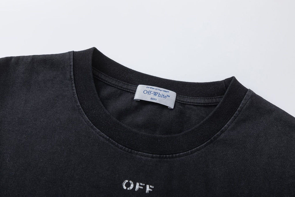 Off White Baby Angel Graphic Crew Neck Unisex T Shirt