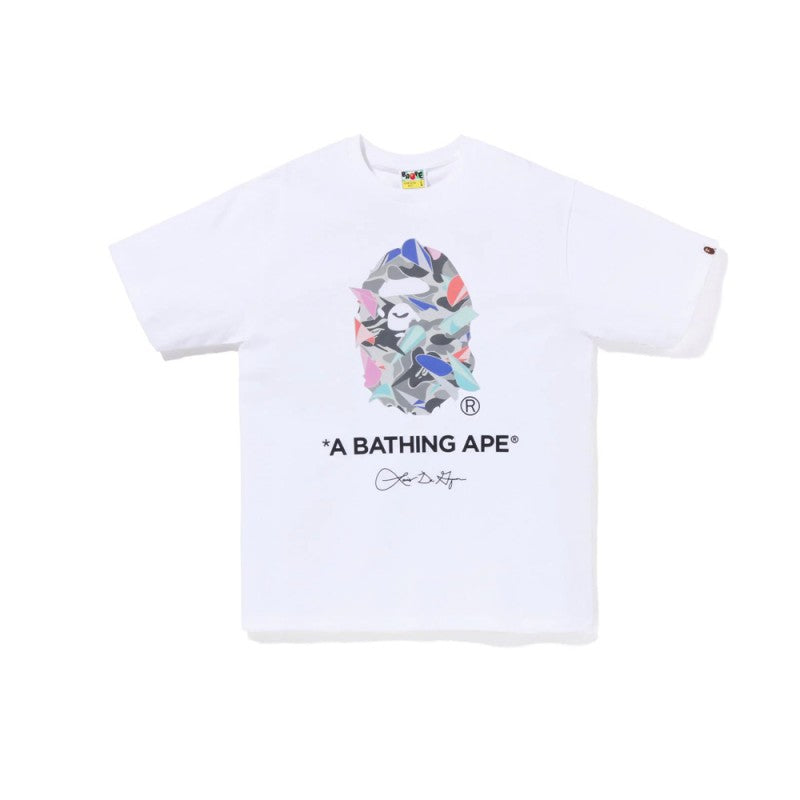BAPE Camo Shark Ape Head Print Crew Neck Short Sleeve T‑Shirt Unisex