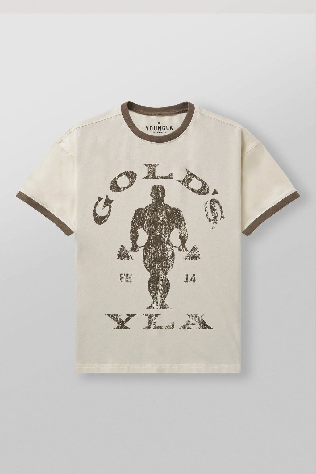 YOUNGLA 4009 Golds Gym Ringer Tees