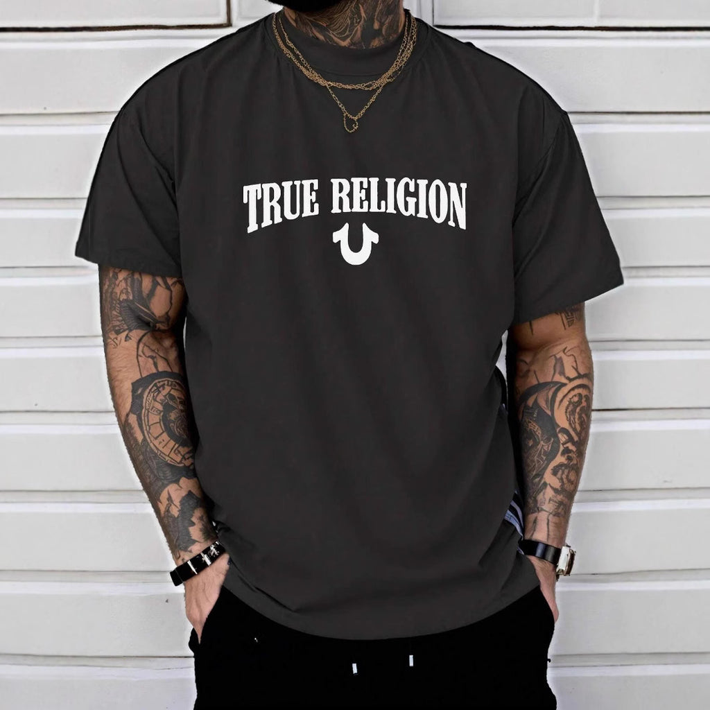 True Religion Horseshoe Logo Cotton Graphic Tee