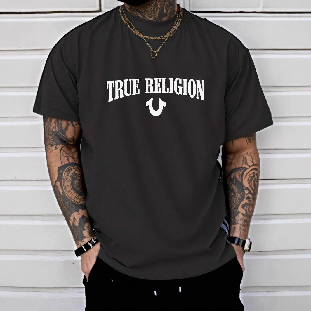 True Religion Horseshoe Logo Cotton Graphic Tee