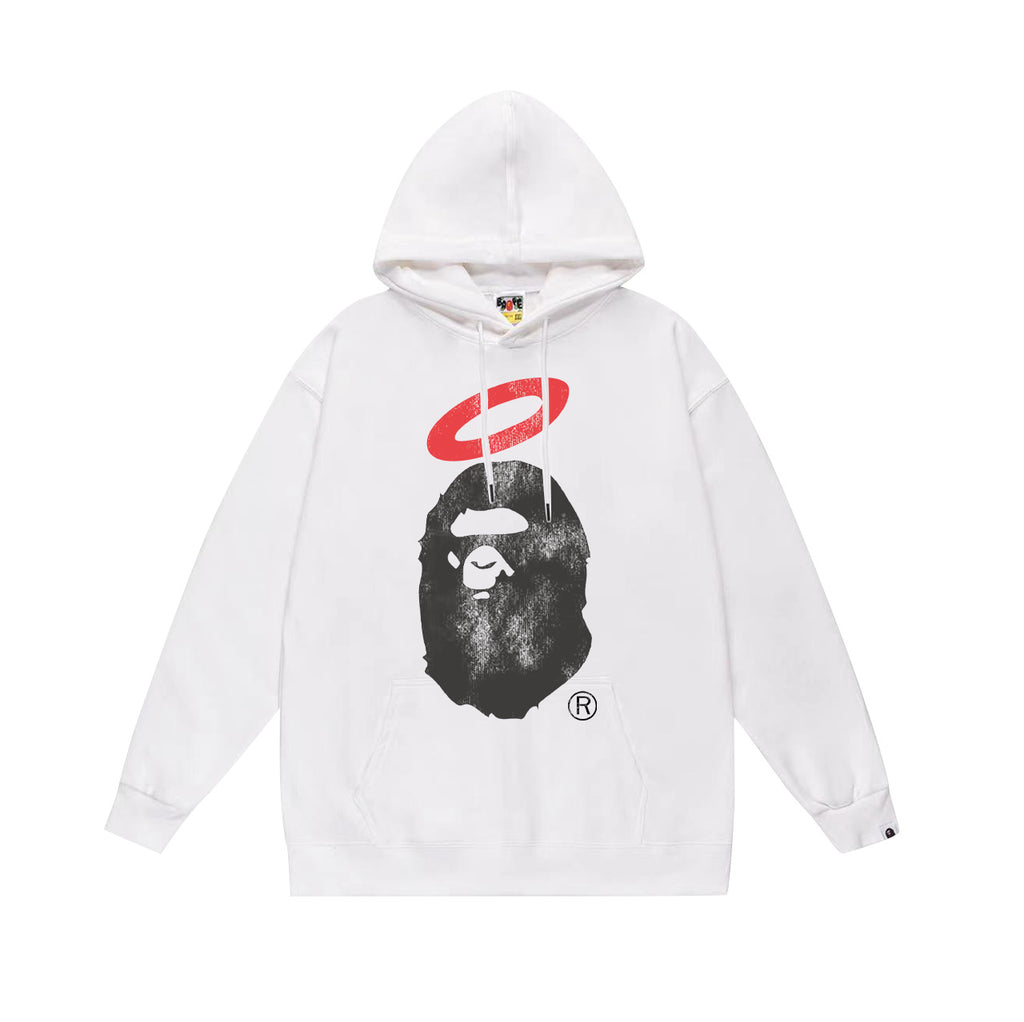 BAPE Hoodie Multi Camo Ape Head Print Street Fleece Pullover