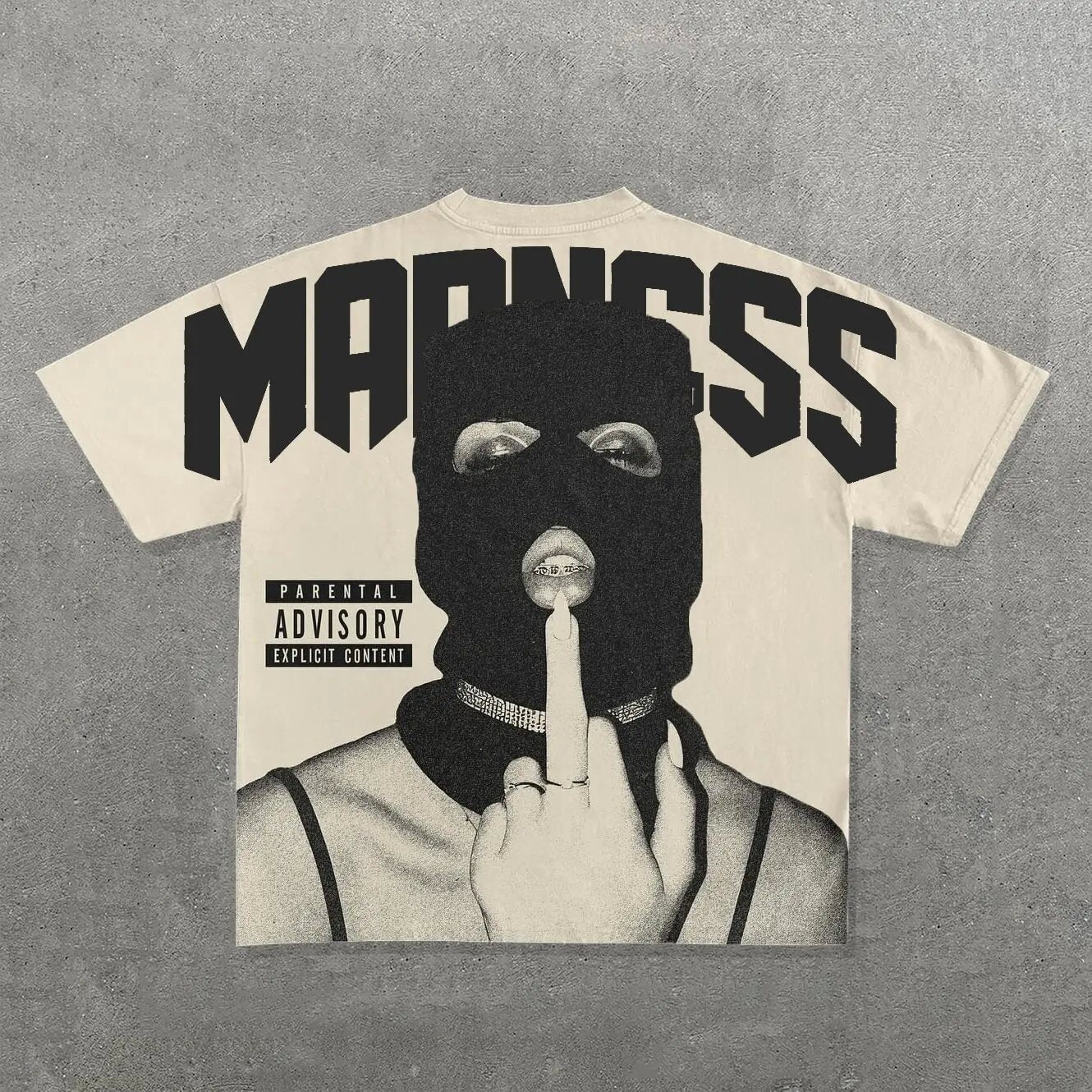 Hellstar Style Vintage Hip Hop Grafik Oversized Streetwear Baumwoll-T-Shirt