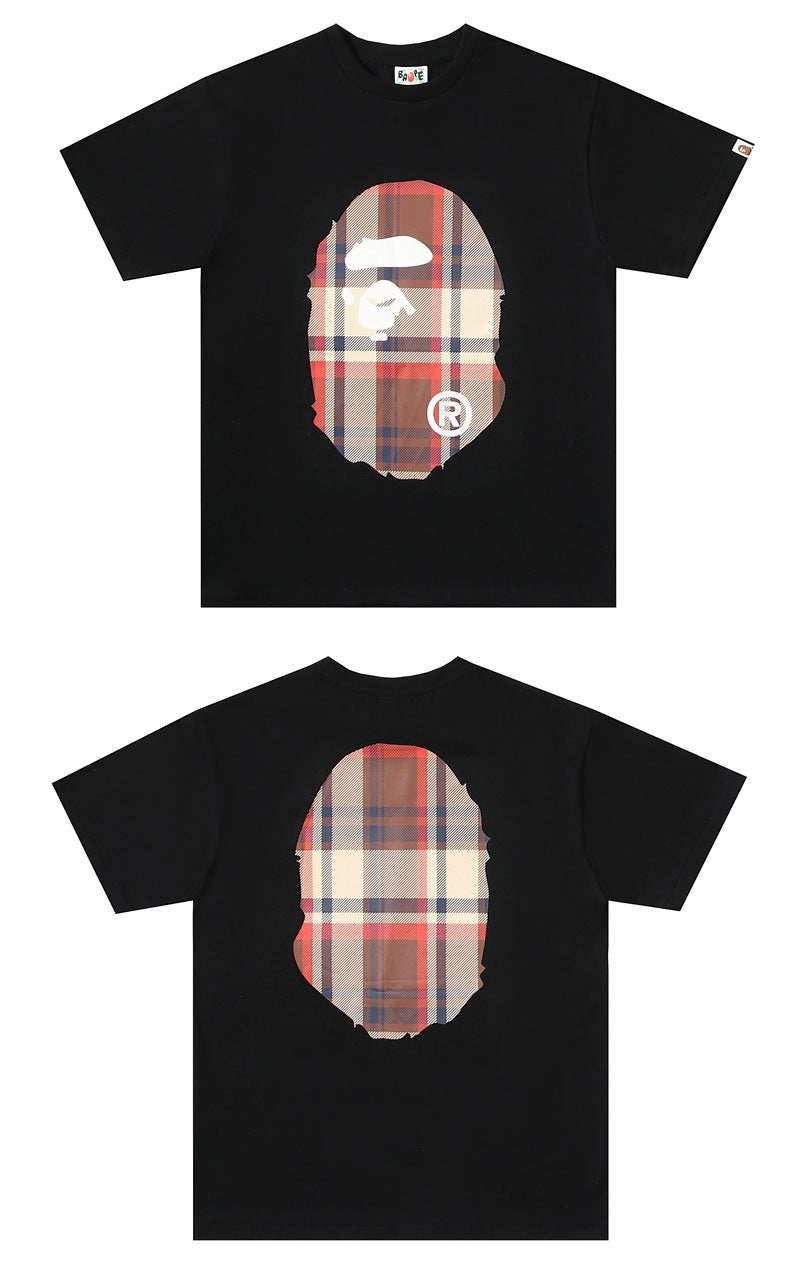 BAPE Ape Head Graphic Tee Loose Unisex Streetwear T-Shirt