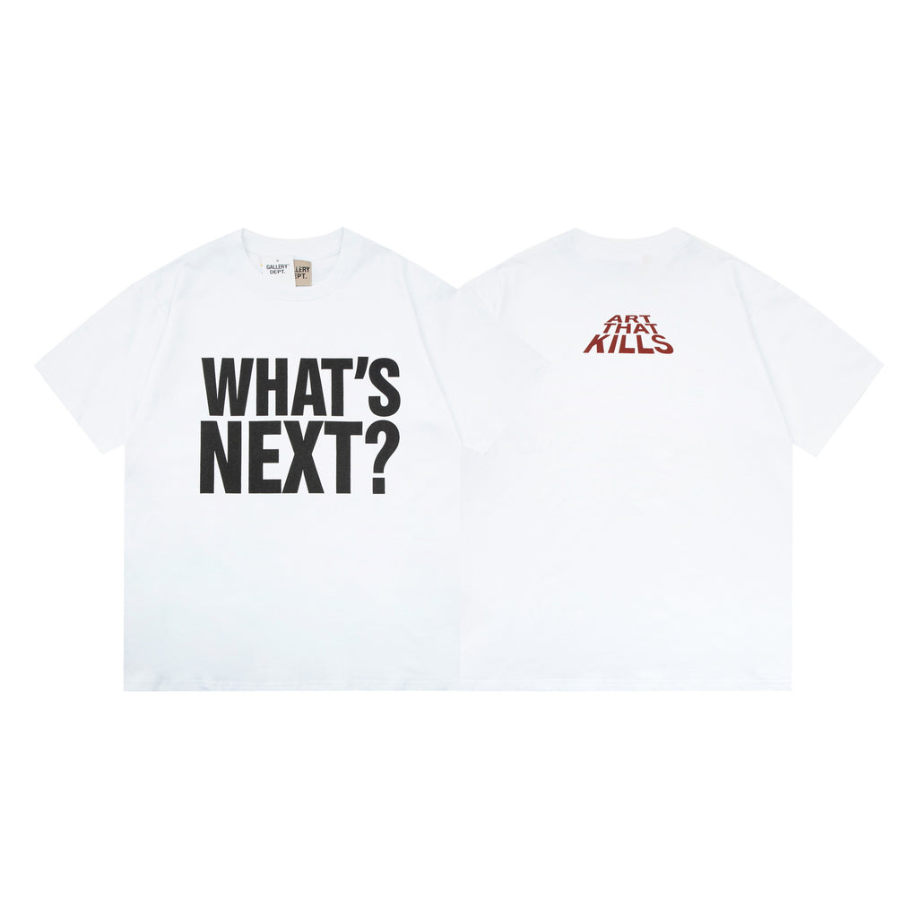 Gallery Dept Vintage Washed Graphic Short Sleeve Tee Streetwear Unisex