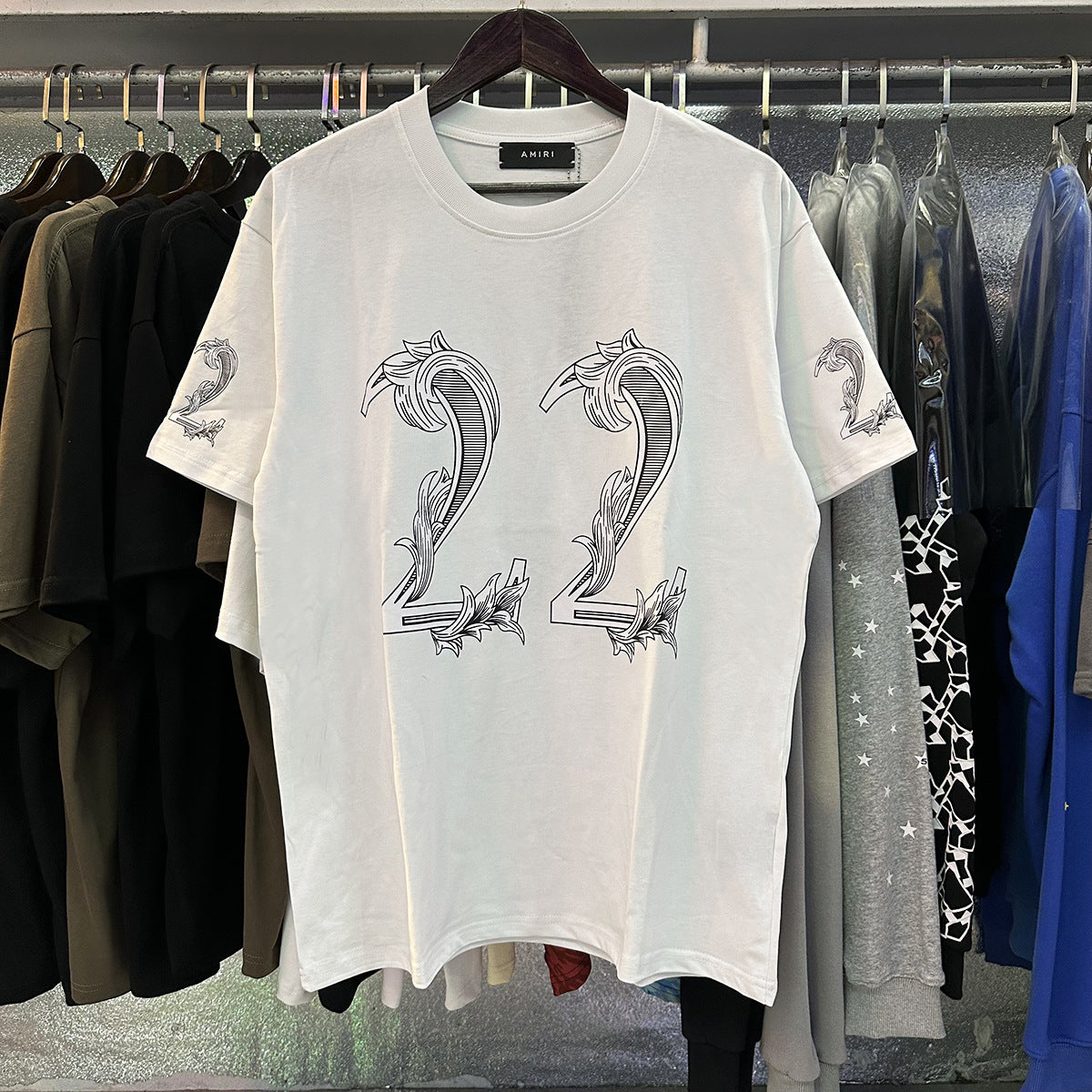 Amiri Peace Dove Graphic Oversized Tee Streetwear Unisex