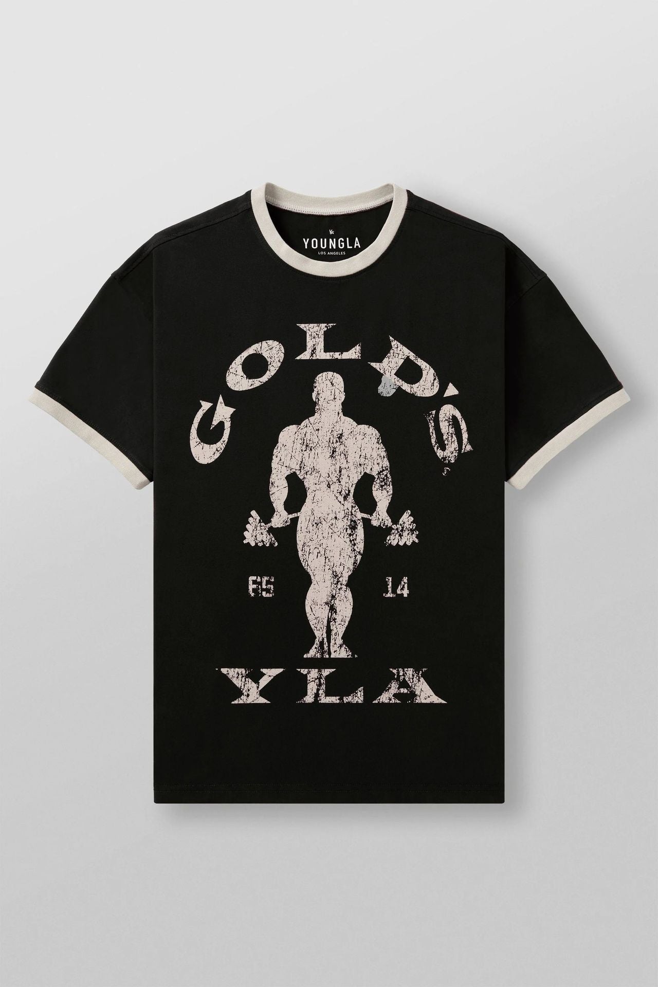 YOUNGLA 4009 Golds Gym Ringer Tees