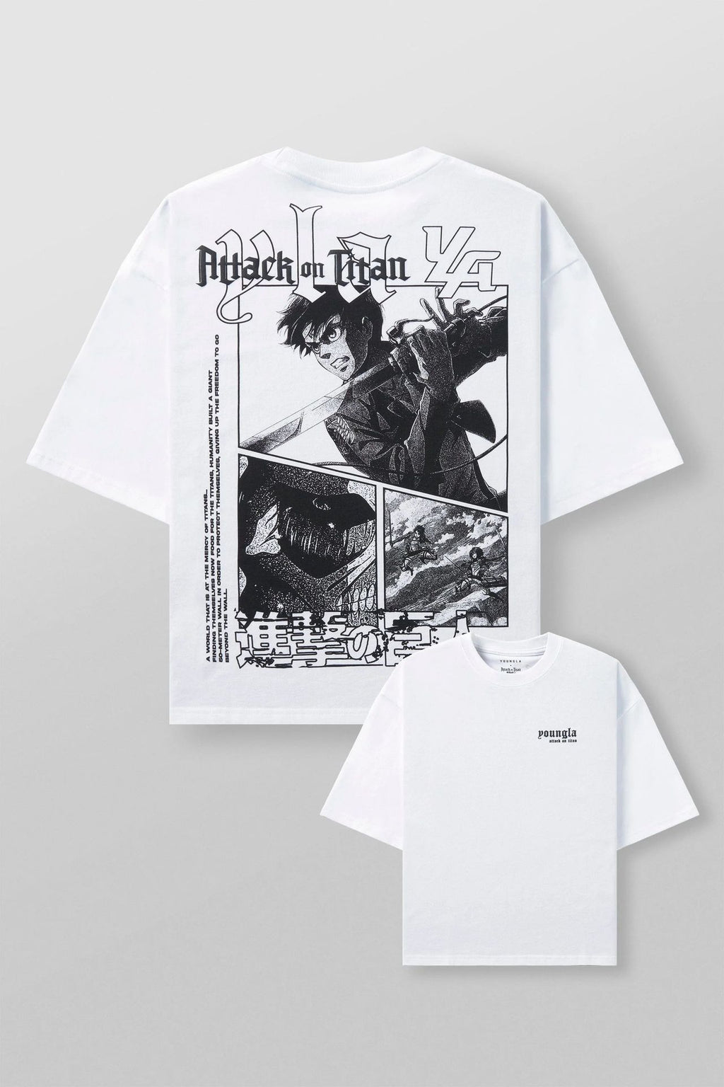 YOUNGLA 4186 AOT© x YLA Cropped Tees