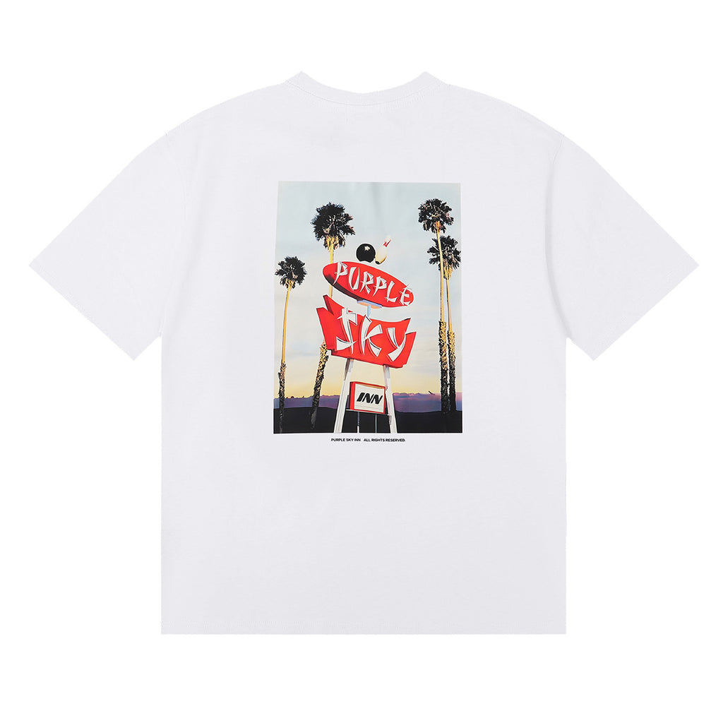 Purple Brand Graphic Tee Loose Unisex Vintage Streetwear T-Shirt