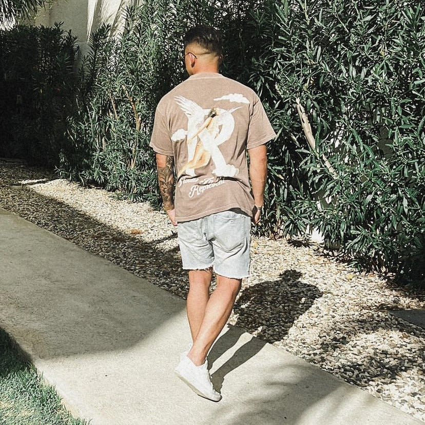 Represent Vintage Washed Graphic Short Sleeve Tee Streetwear Unisex