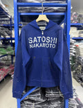 Satoshi Nakamoto Washed Distressed Zip Hoodie Splash Ink Street Jacket