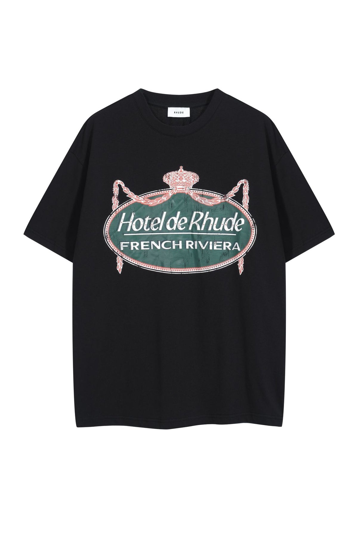 Rhude Vintage Sunset Coconut Tree Graphic Oversized Tee Streetwear