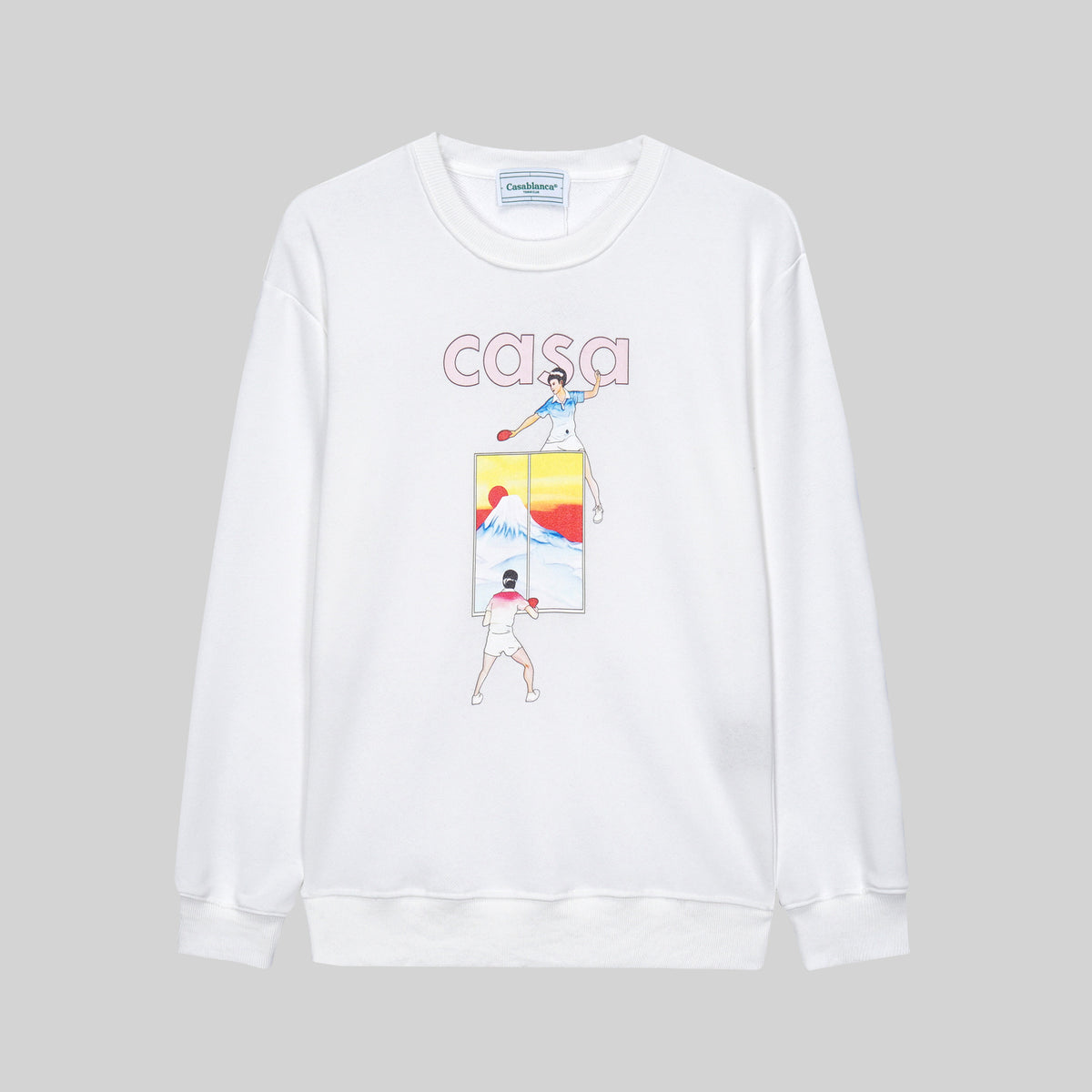Casablanca Arch Logo Crewneck Casa Graphic Print Casual Pullover