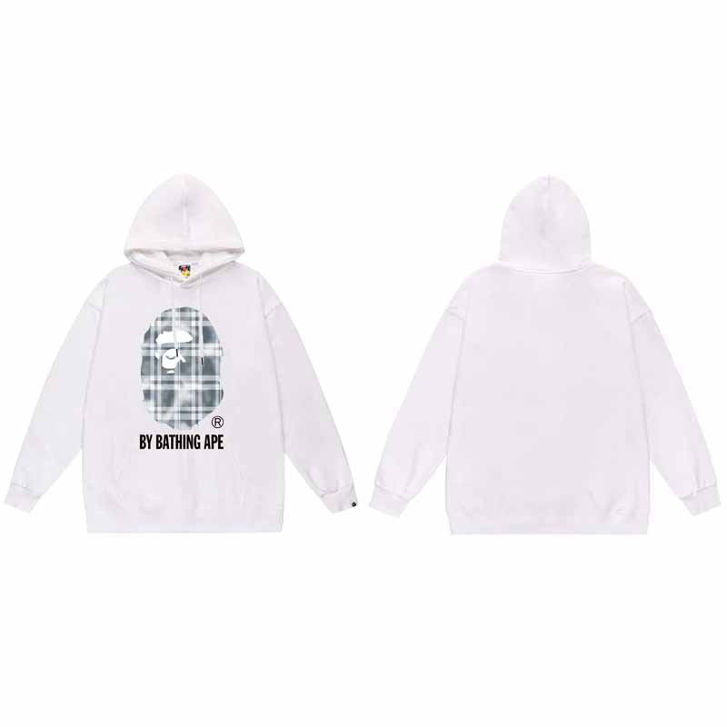 BAPE Hoodie Baby Milo Ape Head Multi Graphic Street Fleece Pullover