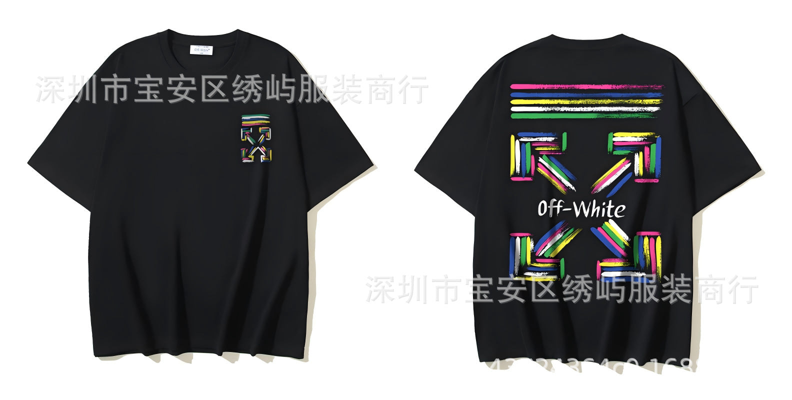 Figure Arrow Graphic Print Streetwear Crew Neck Short Sleeve T Shirt