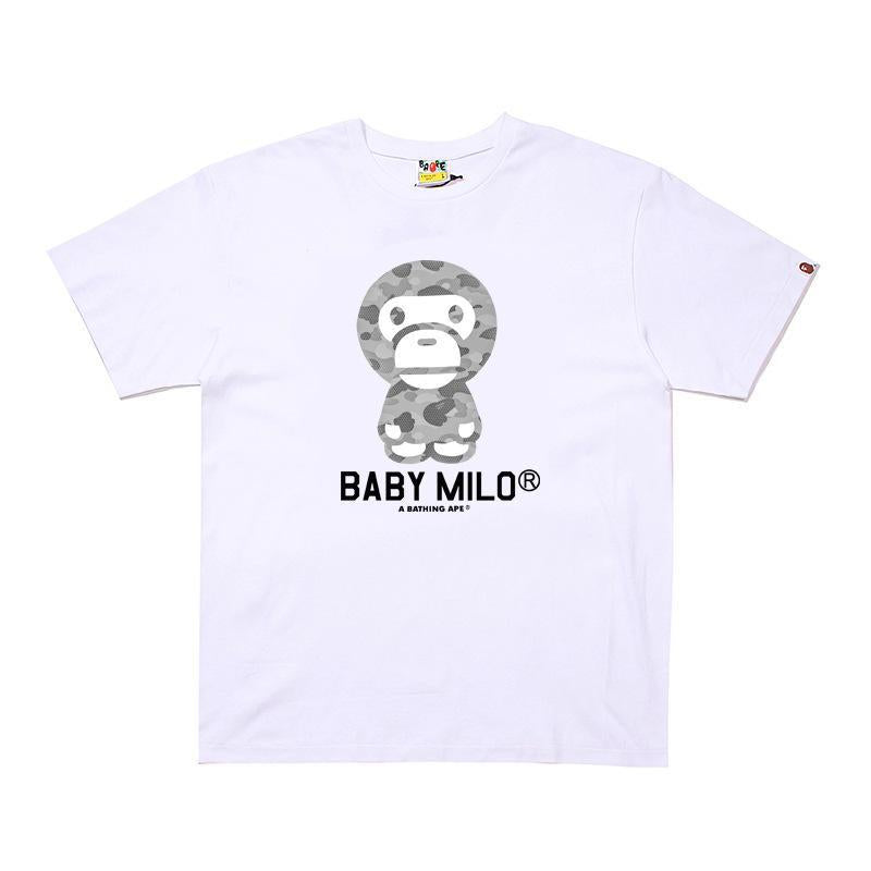 BAPE Ape Head Print Loose Unisex Streetwear T-Shirt